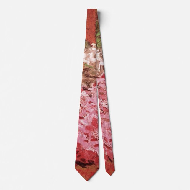 Pink Lilacs by Vincent van Gogh, Still Life Flower Tie (Front)