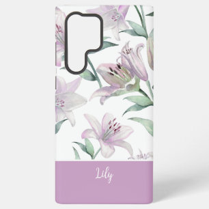 Pink Lillies MagSafe Tough Samsung Galaxy Case