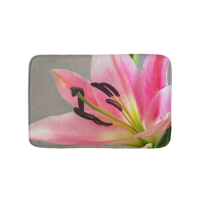 Pink Lily Bath mat (Front)