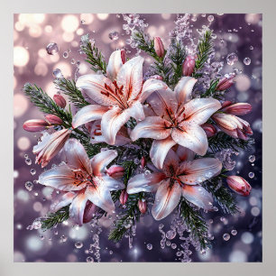 🌸 Pink Lily Bouquet For Elegant Floral Decor