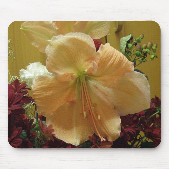 Pink Lily Bouquet Mousepad (Front)