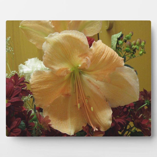 Pink Lily Bouquet Plaque (Front)