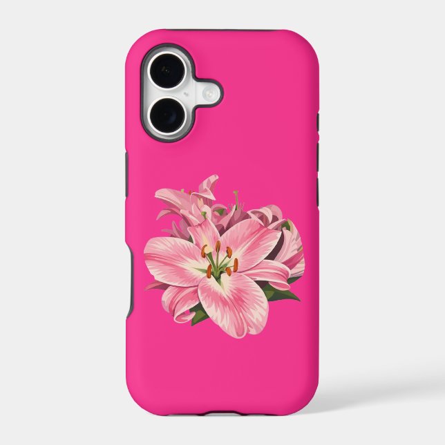 Pink Lily Flower Bouquet (Back)