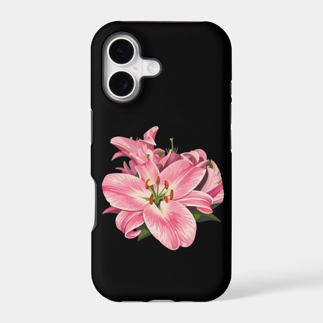 Pink Lily Flower Bouquet (Back)