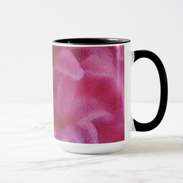 Pink Lily flower Painting Art  - Mug (Right)