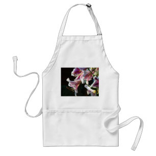 Pink Lily Flowers apron gifts Lilies Floral aprons