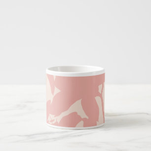 Pink Lily Silhouette Espresso Cup