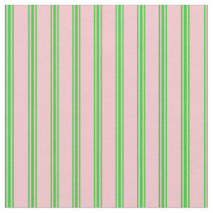 Pink & Lime Green Lines Fabric