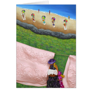 Pink Linen Card
