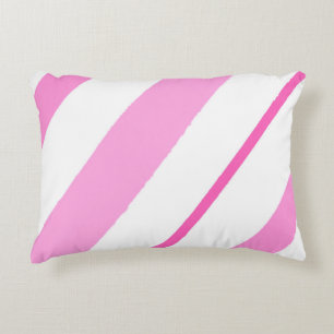 Pink lines decorative cushion