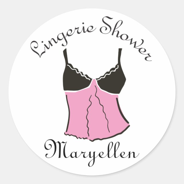 Pink Lingerie Stickers (Front)