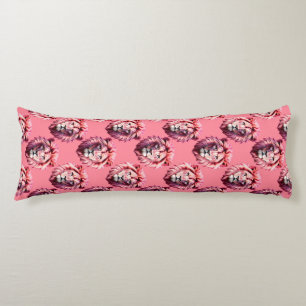 Pink Lion Head Animal Pattern Design Pink Body Cushion