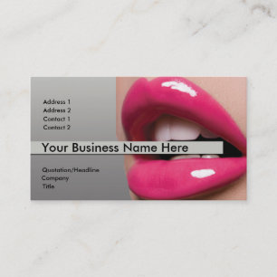 Pink Lips Business Card