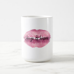 Pink Lips kiss personalized Coffee Mug
