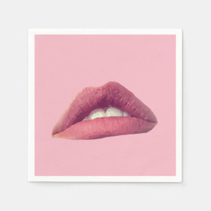Pink Lips, Mouth party Napkins