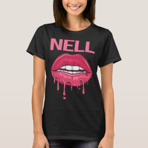 Pink Lips - Nell Name T-Shirt