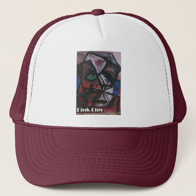 pink lips trucker hat (Front)