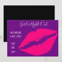 Pink Lipstick fun girl's night out Party