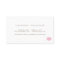 Pink Lipstick Kiss Mark Cosmetology Business Card