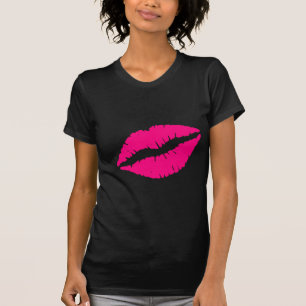 Pink lipstick kiss pop art T-Shirt