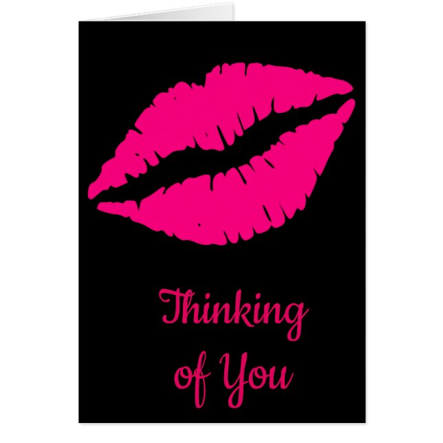 Pink lipstick valentine pop art (Front)