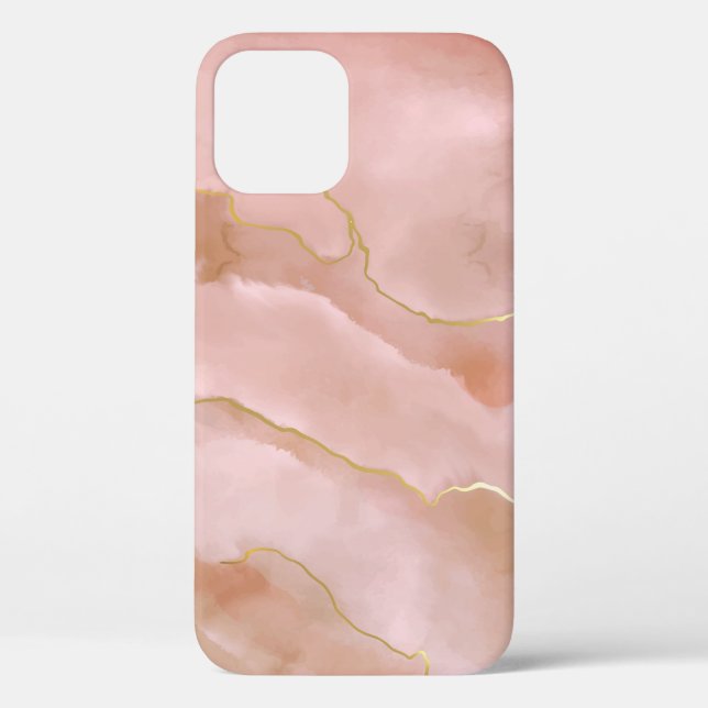 Pink liquid marble texture Case-Mate iPhone case (Back)
