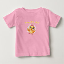Pink Little Baby Chick with Bow Pattern