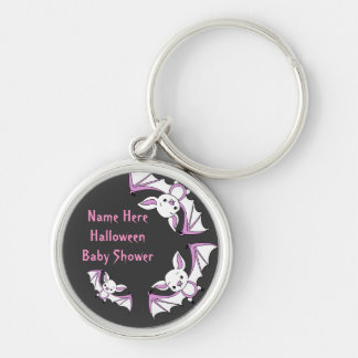 Pink Little Bat Baby Shower Key Chains