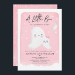 Pink Little Boo Shower Halloween Ghost Baby Shower Invitation<br><div class="desc">Little Boo Baby Shower Halloween Ghost Baby Shower Invitation
All designs are © PIXEL PERFECTION PARTY LTD</div>