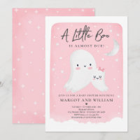 Pink Little Boo Shower Halloween Ghost Baby Shower
