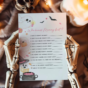 Pink Little Boo Who knows Mummy Best Game