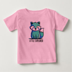 Pink Little Explorer Baby T-Shirt - Cute
