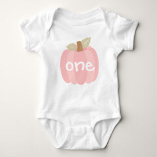Pink Little Pumpkin 1st Birthday Girl Baby Bodysuit