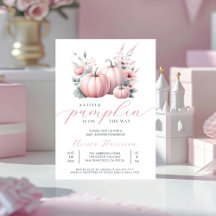 Pink Little Pumpkin Baby Shower