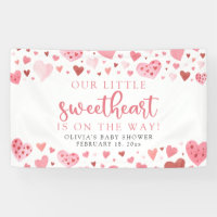 Pink Little Sweetheart Valentine's Day Baby Shower