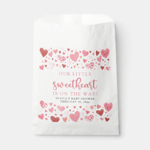 Pink Little Sweetheart Valentine's Day Baby Shower Favour Bag