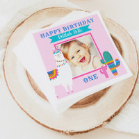 Pink Llama Happy Birthday Girl Photo Fiesta