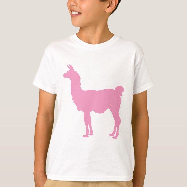 Pink Llama T-Shirt (Front)