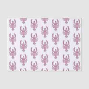 Pink Lobster Roses Rose  Wrapping Paper