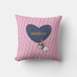 Pink Lock and Key Custom Romantic Electrical Cushion