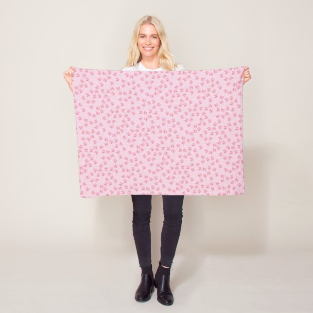 Pink Lollipop Fleece Blanket (In Situ)