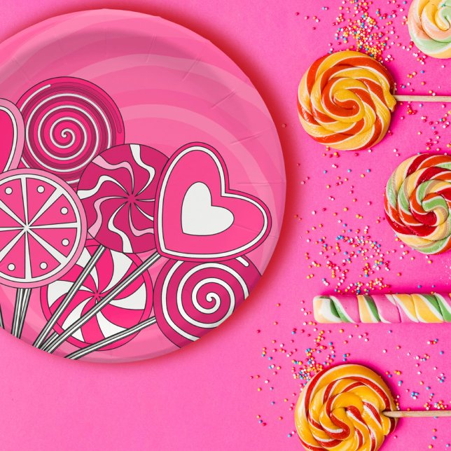 Pink lollipop Plate (Creator Uploaded)