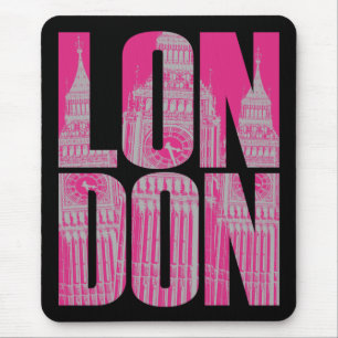 Pink London Mouse Pad