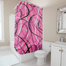Pink Loops Abstract Art