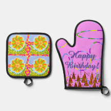 Pink Loops Festive Happy Birthday 