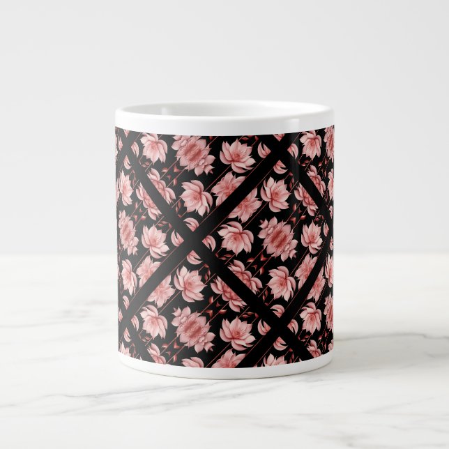 Pink Lotus Classic Large Coffee Mug (Front)