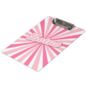 Pink Lotus Clipboard
