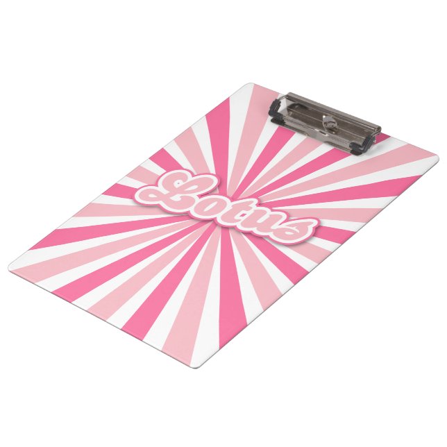Pink Lotus Clipboard (Angled)