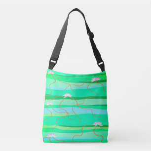 Pink Lotus Crossbody Bag