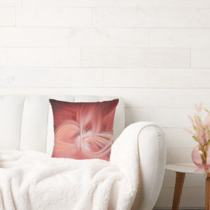  Pink Lotus Elegant Modern Abstract Light Art  Cushion